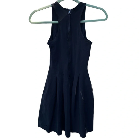 LULULEMON HERE TO THERE PLEATED BLACK TENNIS DRESS - Picture 2 of 6